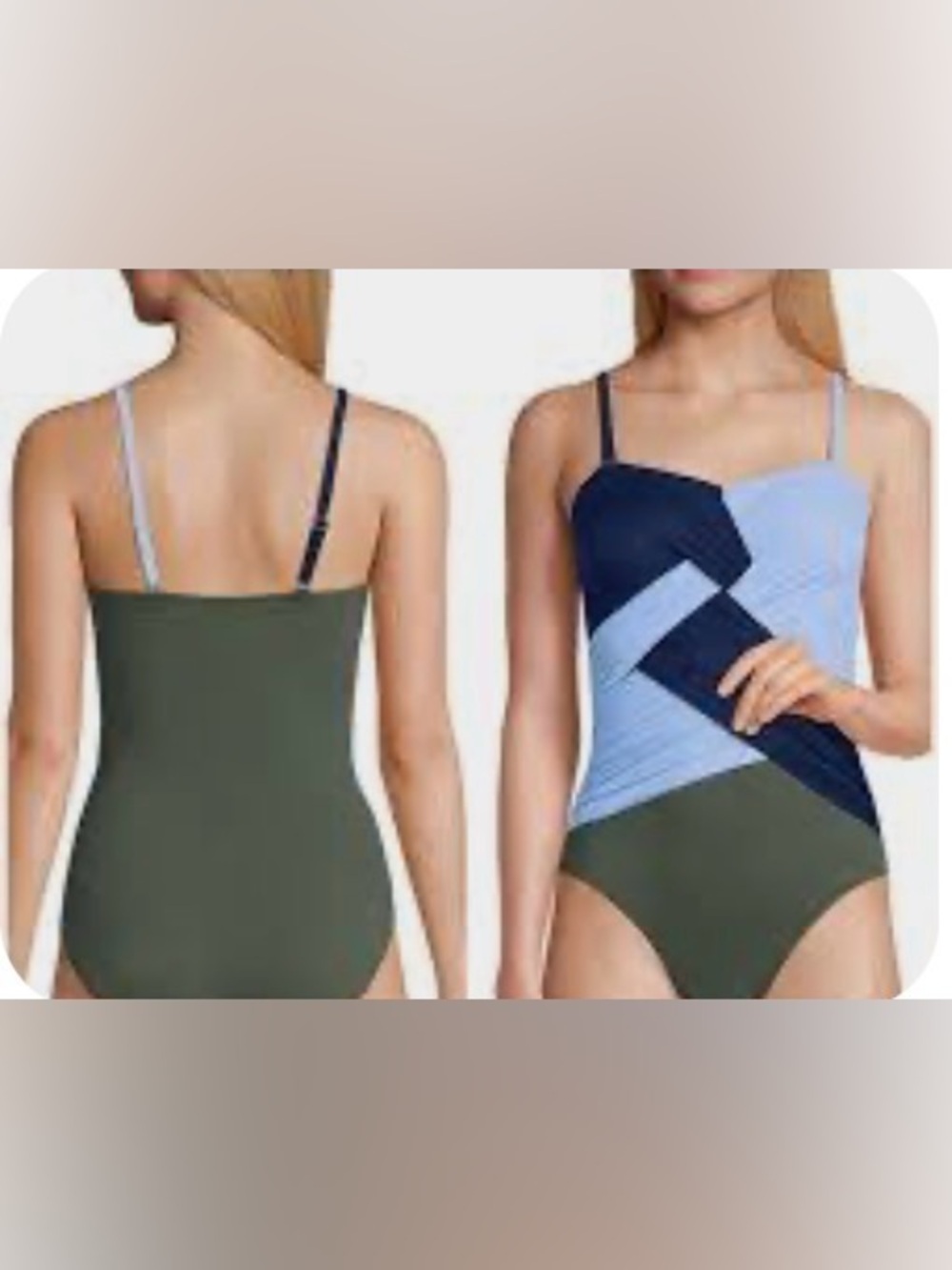 NWT Size 14 Lands' End SlenderSuit One Piece Swimsuit